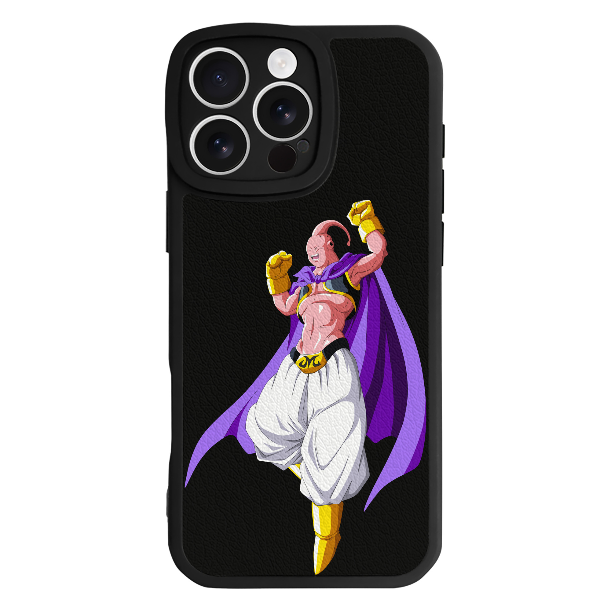 （画像用） ドラゴンボール 魔人ブウ DRAGON BALL Majin Buu 【iPhone 16シリーズ対応】シリコンスマホケース（レザー調） 材質：シリコン